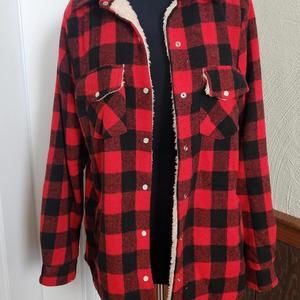 Super Warm Flannel Fleece Lined Shacket - NWT!